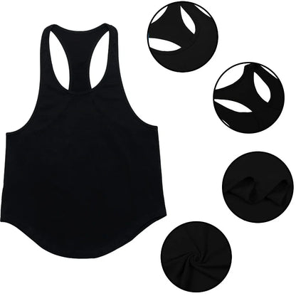 2025 New Men's Sleeveless T Shirt Cross Print Bodybuilding Muscle Sleeveless T Shirt Loose Fitness Sports Vest Bodybuilding Tops