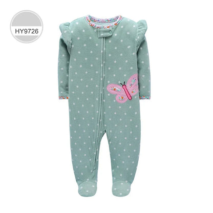 Newborn Infant Baby Boy Girl Romper Spring Autumn Polar Fleece Long-Sleeve Jumpsuit Warm Toddler Baby Clothes For a 0-12 Months