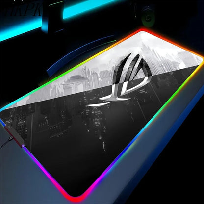 Black Mouse Pad, Gaming Mouse Pad, Anime Gaming Pad, Gaming Rug, Computer XXL Cute Mouse Pad, Large Gaming Keyboard Rug.