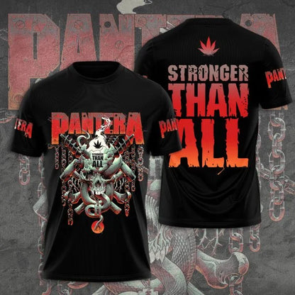 Popular Heavy Metal Rock Band Pantera 3D Print Men Women T-shirt O-neck Short Sleeve Hip Hop Top Casual Streetwear Kids Tees