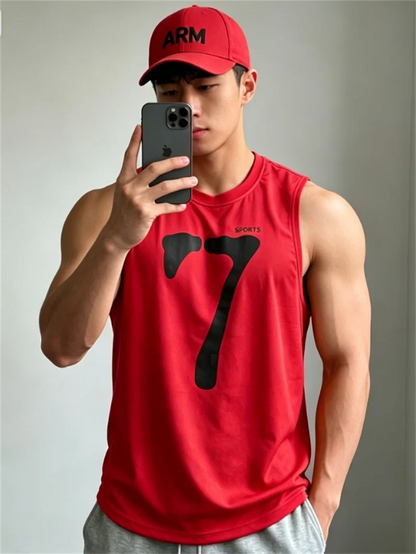 Running Tank Top Men Summer Sport Gym Vest Quick Dry Training Tanktop Workout Singlets Man Fitness Bodybuilding Sleeveless Shirt