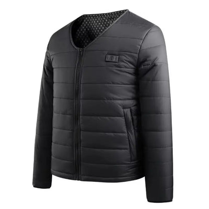 Smart Heating Cotton Jacket V-Neck Inner Wear 24 Zones Electric Thermal Insulation Clothes Motorcycle Riding Vest Heat Retention