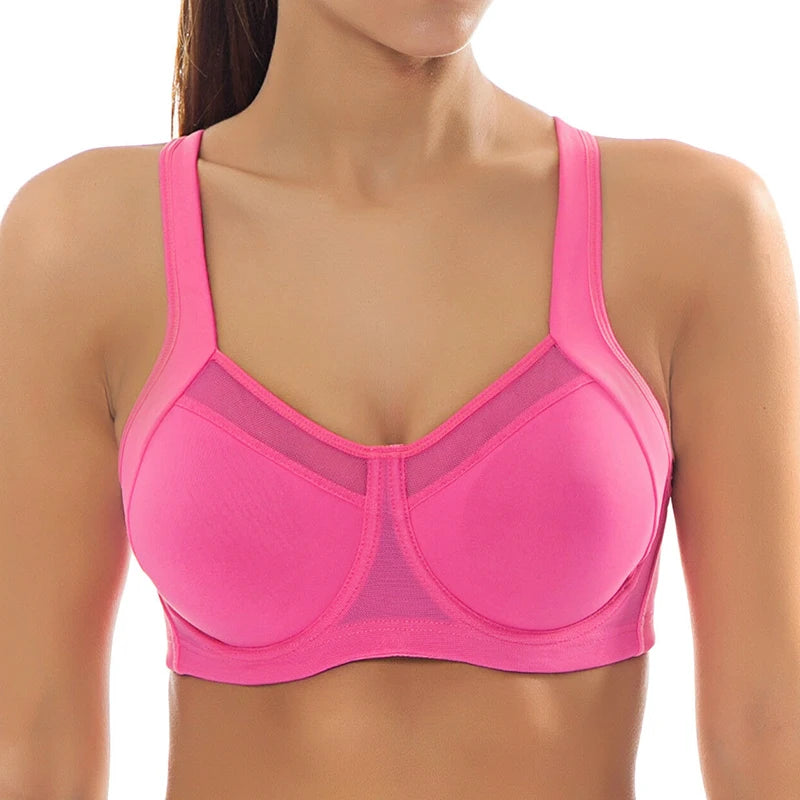 Full Cup Underwire Push Up Sports Bra