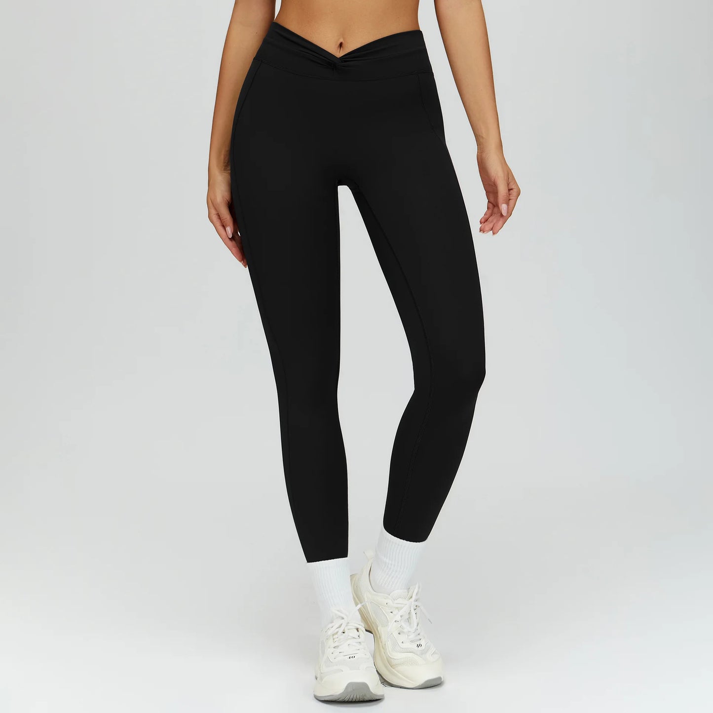 Sporty Leggings Women High Elastic Yoga Leggings Fitness Pants Butt Lifting Tights Tummy Control Squat Proof Workout Tights