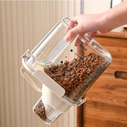 Thickened Dog Food Storage Bucket Pet Food Grain Storage Tank Kitchen Storage Rice Box Cat Food Grain Sealed Jar 2L/2.5L/3L