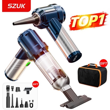 SZUK New Powerful Car Vacuum Cleaner Strong Suction Handheld Cleaning Machine Dust Blower Portable Mini Vacuum Cleaner for Cars