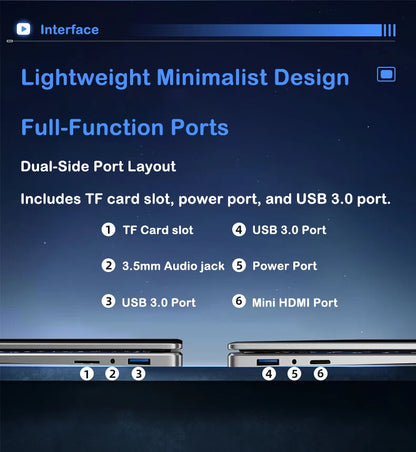 2026 New 15.6 Inch FHD Laptop Intel Core i7-8650U 32GB RAM 2TB SSD Windows 11 Pro Ultra Slim Gaming Office Study Notebook