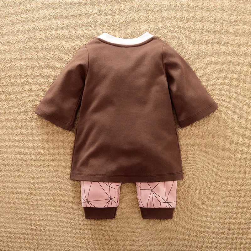 Cotton Baby Costume Jumpsuit – Long Sleeve (0-18M)