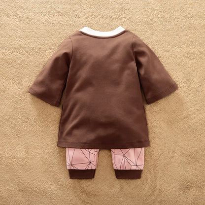 Cotton Baby Costume Jumpsuit – Long Sleeve (0-18M)