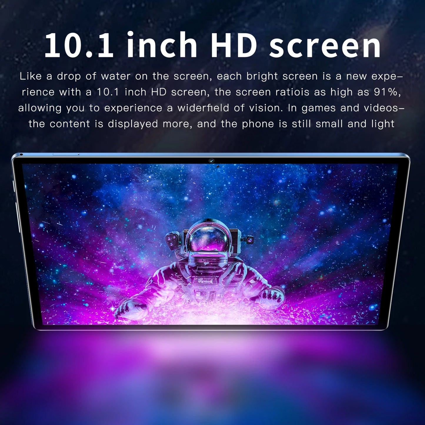 New Android 10.1 Inch Tablet Pc Octa Core 4GB RAM 64GB ROM WiFi Bluetooth Dual SIM 3G Phone Call Tablets 6000mAh Android 13.0