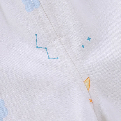 Newborn baby clothes Spring and Autumn pure cotton high waist baby split set Baby autumn clothes and pants