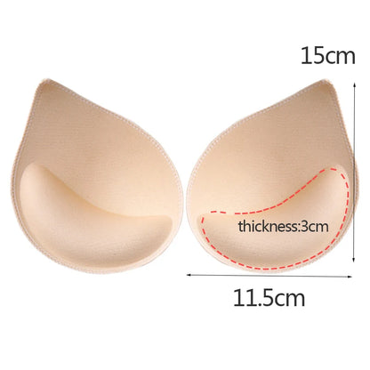 Chest Enhancers Bra Foam Insert Chest Cup Intimates Accessories Sponge Bra Pads Swimsuit Breast Push Up Bra Padding