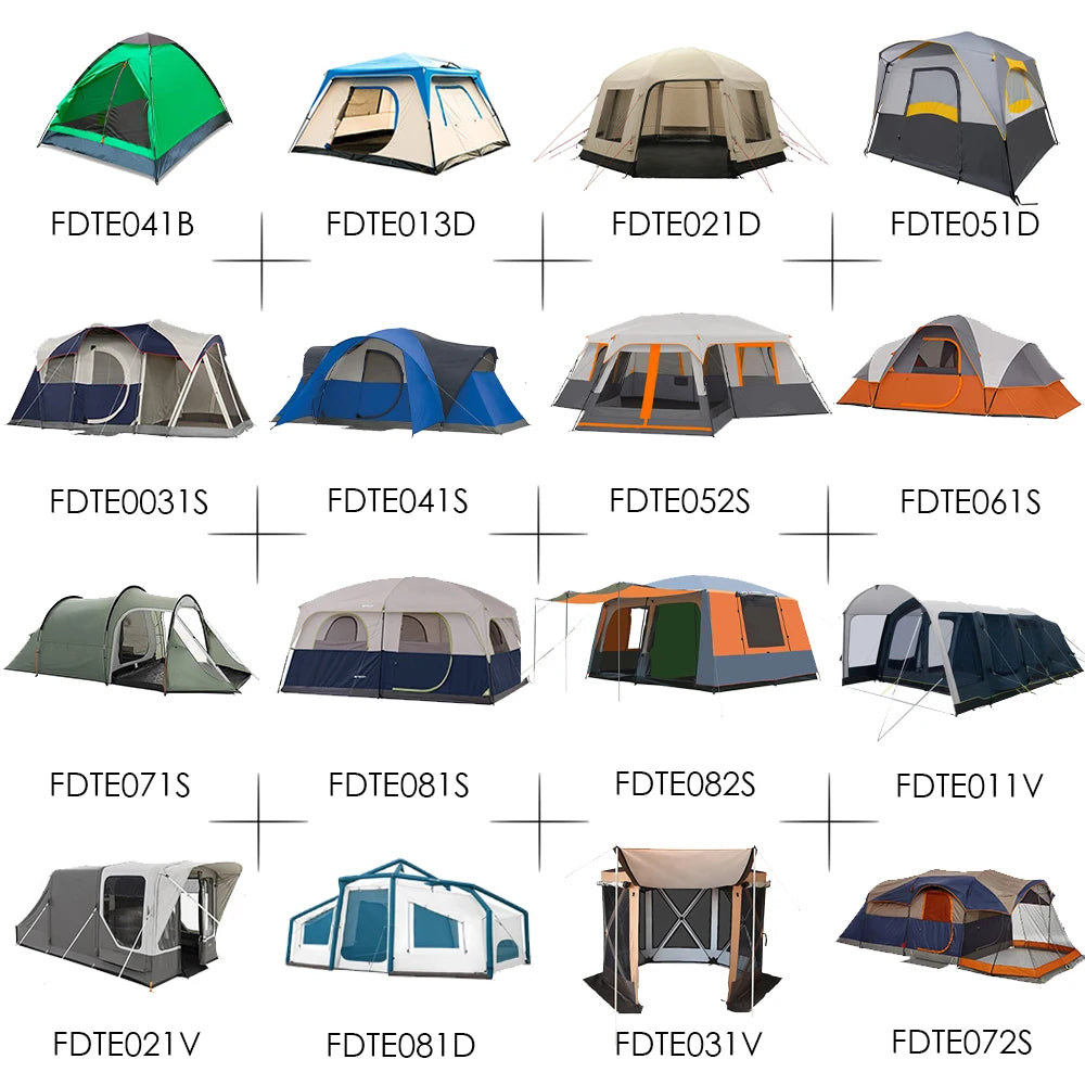 Wholesale Large Canvas Glamping Cabin Tents Outdoor Inflatable Camping For Family Two Bedrooms Air Tourist Touristic FeaturesFor