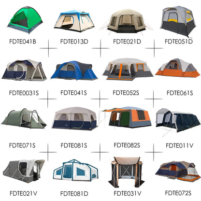 Wholesale Large Canvas Glamping Cabin Tents Outdoor Inflatable Camping For Family Two Bedrooms Air Tourist Touristic FeaturesFor