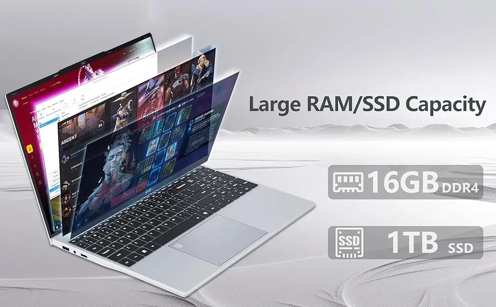 15.6 " Windows 11 Laptops Intel Core i9-10980HK/Intel Core i9-9900U 16GB RAM 1TB SSD Gaming Laptop Fingerprint UnIock Computer