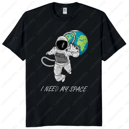 Funny Flat Earth Astronaut Well That Sucks T-Shirt Retro Male T Shirts Summer Breathable Outdoors Woman Man Graphic T Shirts