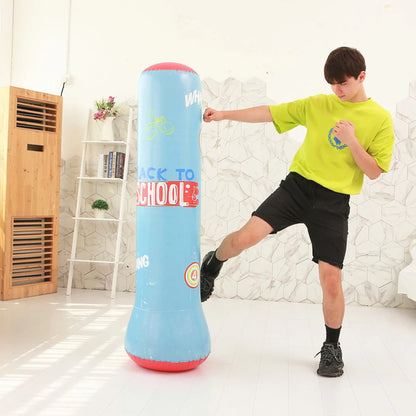 Inflatable Punching Boxing Bag Fitness Training Boxing Sack PVC Sports Fight Column  Kids Boxing Fight Pressure Sandbag