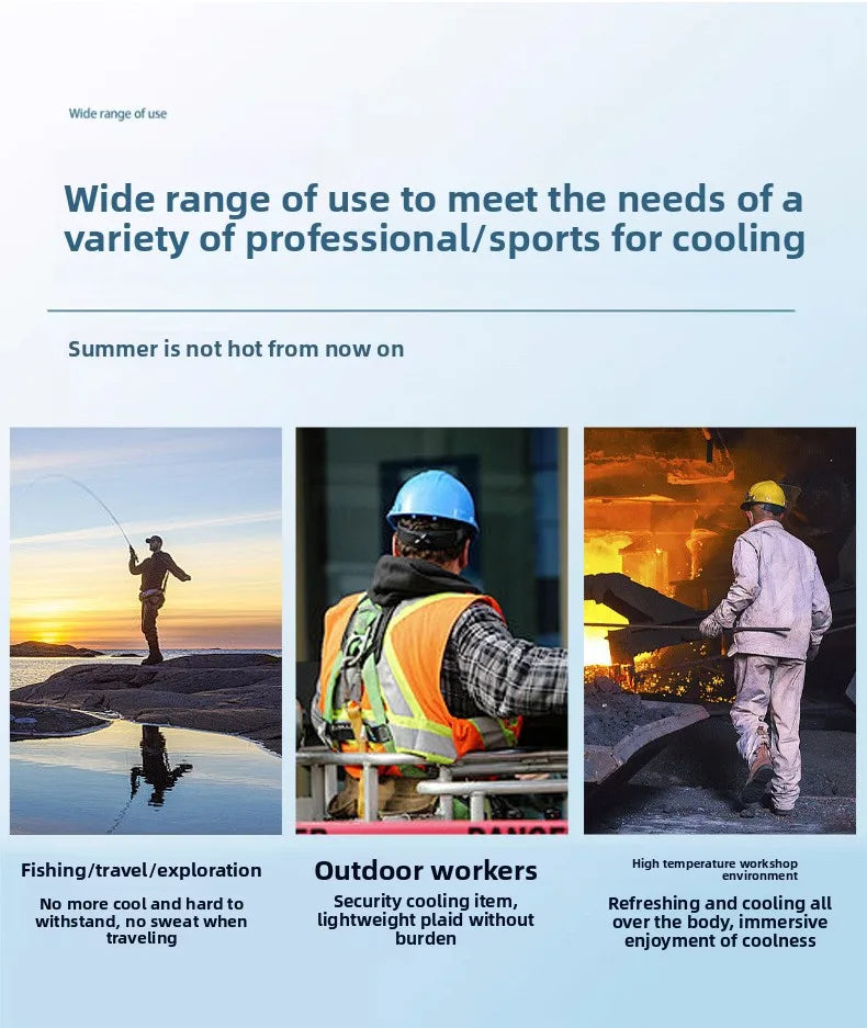 Premium Cooling Jacket with Custom Logo AirConditioned Vest for Couples Ideal Outdoor Workwear & Protection Gear