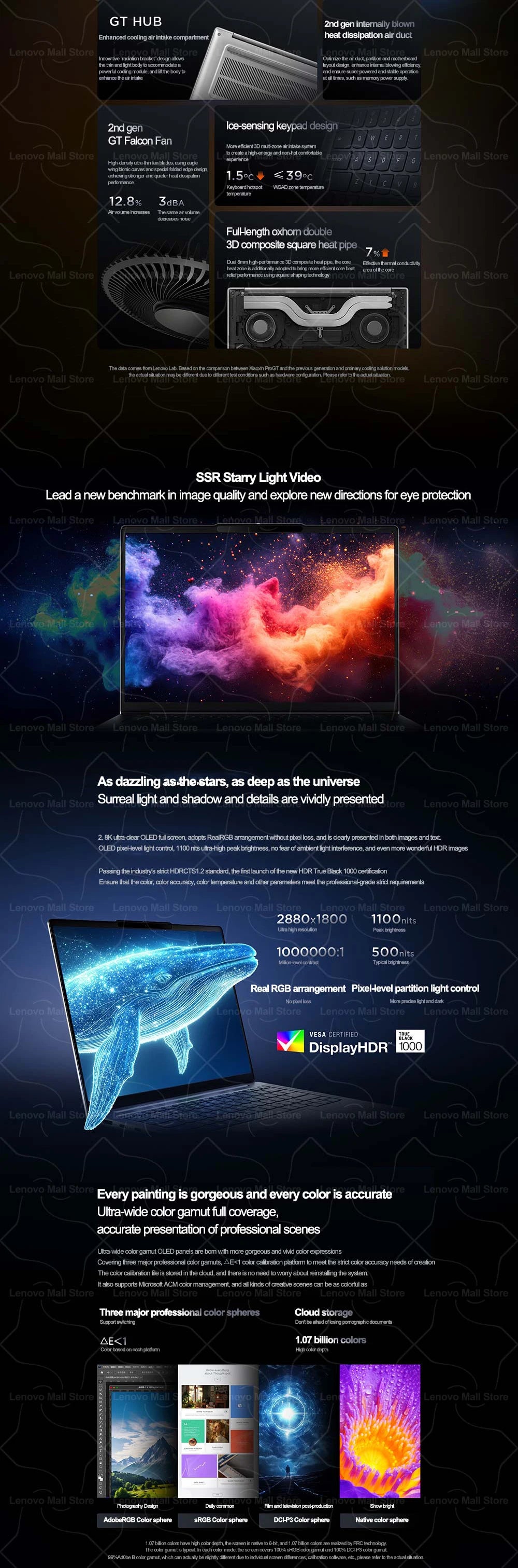 Lenovo NEW 2025 XiaoXin Pro 14 GT AI7/AI9 32G+1T 14-Inch 2.8K 120Hz OLED Screen