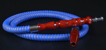 1M Leather Shisha Pipe Hookah Hose Wood Mouth Tip Shisha Pipe Hookah Hose Sheesha Narguile Chicha Water Pipes Shisha Hookah Hose