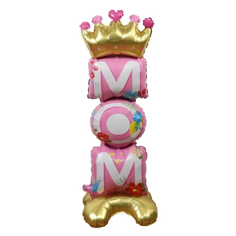 1pc Mother's Day Decorations Balloons I Love You Mom Dad Happy Father's Day Aluminum Film Balloons Mothers Gifts Supplies Globos