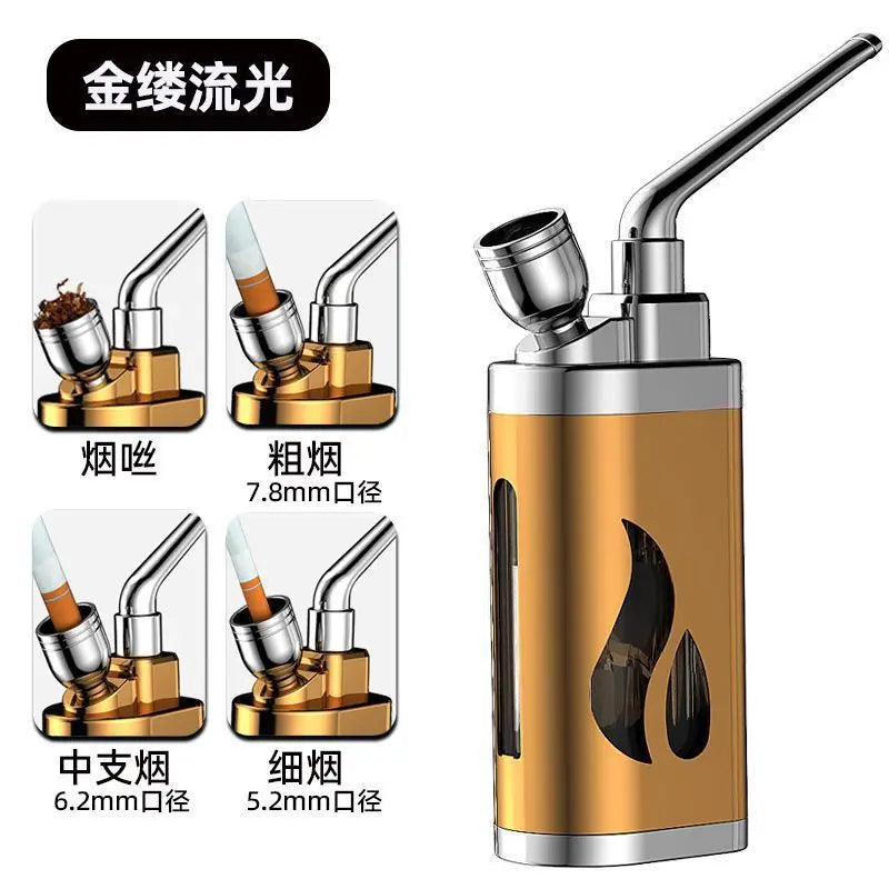 Premium Hookah Pipe Dual Filter Water Recirculating Shisha Cigarette Holder Aluminum/Plastic Water Pipe Multi-Function Smoking