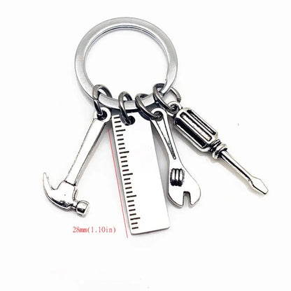Dad Letters Dad Letters Keychains Hammer Screwdriver Dad Letters Keyring Papa Wrench Father's Day Pendant Handbag Decor
