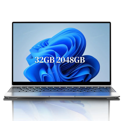 LENO HOT 14.1" Ultra Slim Laptop 32GB 2TB Intel Core i7 8650U Windows 11 Gaming Computer PC Gamer office Notebook 1920*1080 HD