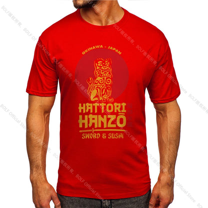 Men's Hattori Hanzo Printed T-shirt 100% Cotton Harajuku Classic Tees for Men Women Casual Shirt Tops Wear