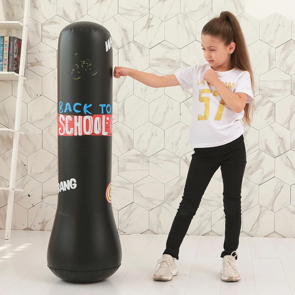 Inflatable Punching Boxing Bag Fitness Training Boxing Sack PVC Sports Fight Column  Kids Boxing Fight Pressure Sandbag