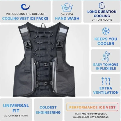water circulation Cooling Vest Water Cooling System Outdoor Hiking Fishing Travel Physical Cooling Work Jacket Summer Breathable