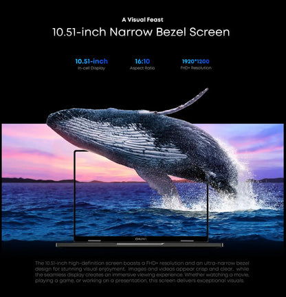 CHUWI MiniBook X Touch Screen Tablet Laptop 2-in-1 Intel N150 16GB LPDDR5 512G SSD  10.51'' 2K FHD Notebook WiFi6 Windows 11