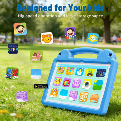 ANRY R16Pro Kids Tablet 10 Inch Android 15 Tablet 8GB(3+5GB) 64GB ROM Dual Camera Learning Education Tablet PC Gift for Children
