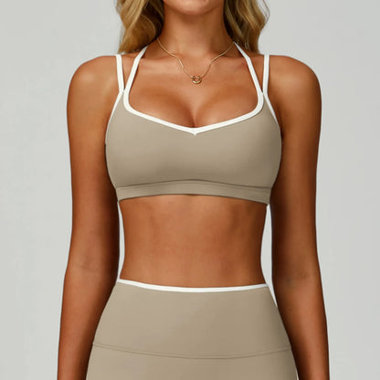 Shockproof Push Up Seamless Yoga Bra
