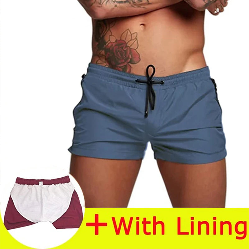 Summer Board shorts Swimwear Mens Swim Shorts Summer Beach Shorts Boxer Swimming Trunks Men Swimsuit High Quality Board Shorts