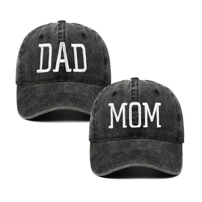 Hat Embroidered Mom Dad Gifts for Couples Parents Adjustable Baseball Caps Gift Mom and Dad Hats Fathers Day