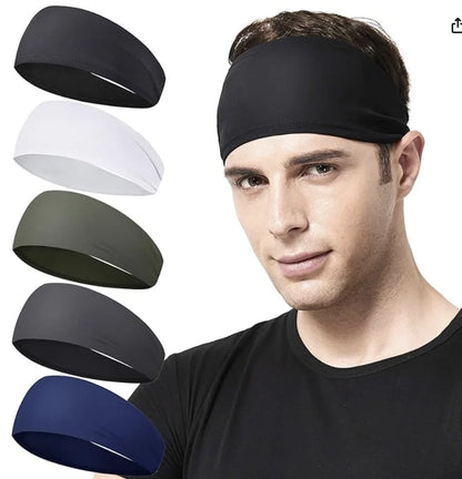2pcs Sport Anti Sweat Hairband Running Fitness Forehead Protector Spring Summer Outdoor Headband