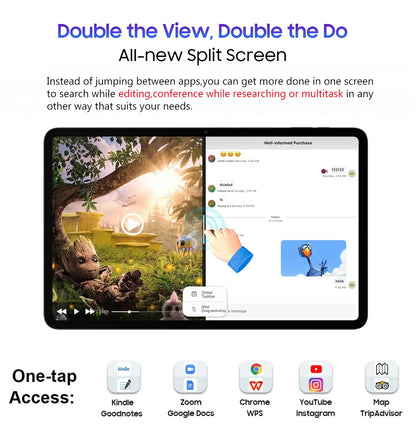 Mpad15 14 Inch Big Screen Android 15 Tablet PC 16gb+512GB Phone Call 5G WIFI Kids Pad tablet For Educational Online Class