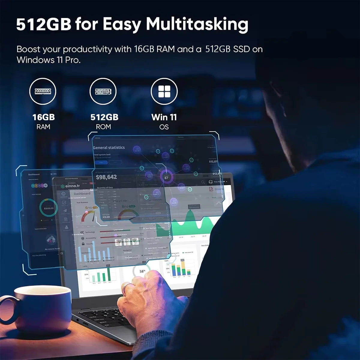 2026 Gaming 15.6" Laptop Intel Core i9 9900 Computer 16GB RAM 1TB 2TB 1920*1080 Fingerprint Unlock Backlit Laptops Windows 11
