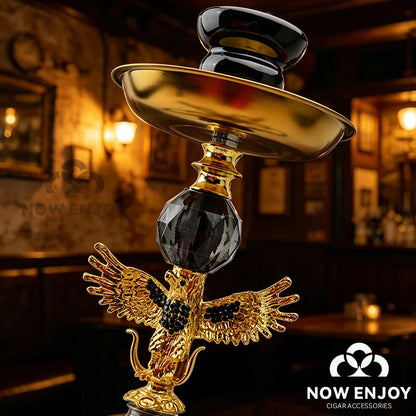 BLack Gold Eagle Design Smoking Pipe Hookah Set with Tobacco Bowl Water Pipe  Кальян Kit for Sheesha Shisha Smoke Accessories
