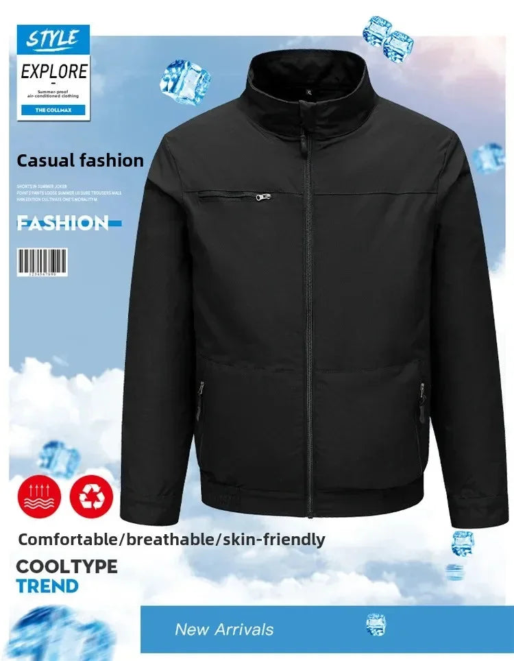 Summer Smart Air Conditioned Jacket Men's Workwear Uniform Fan Clothing Outdoor Heatstroke Prevention Labor Protection Clothes