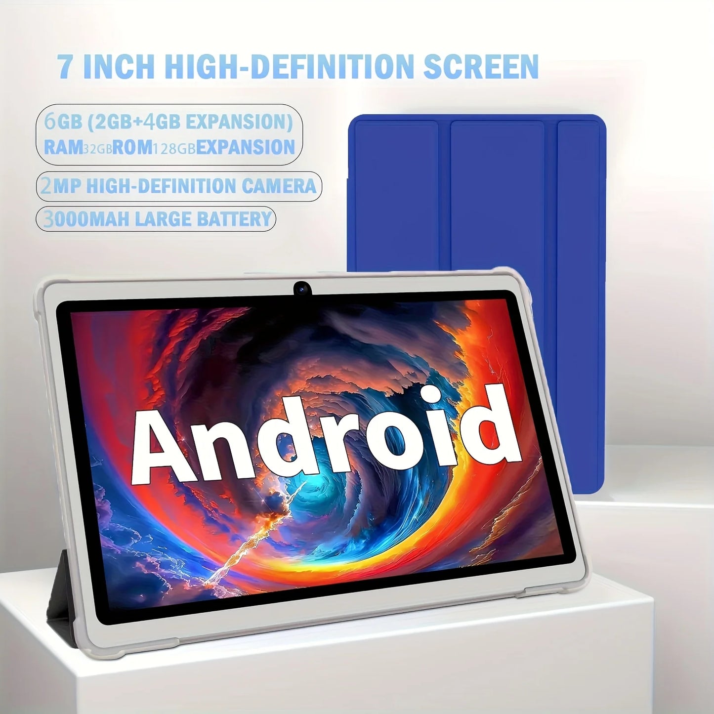 2026 Global Version 7 Inch 4G WiFi Kids' tablet Quad Core 2GB RAM 32GB ROM Dual Cameras Children's Gifts Tablets Android 11