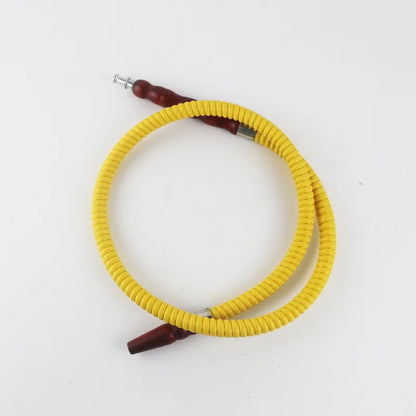 1M Leather Shisha Pipe Hookah Hose Wood Mouth Tip Shisha Pipe Hookah Hose Sheesha Narguile Chicha Water Pipes Shisha Hookah Hose