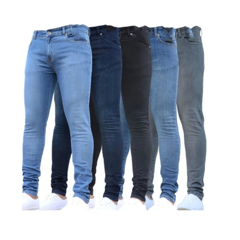 Skinny Fit Hip Hop Denim Jeans