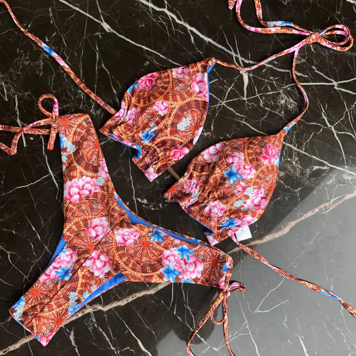 Women's Printed Bikini Beach Holiday Trio