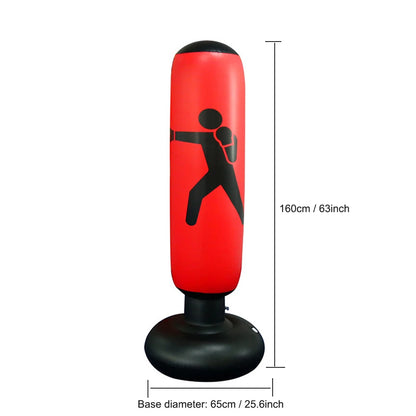 Inflatable Punching Boxing Bag Fitness Training Boxing Sack PVC Sports Fight Column  Kids Boxing Fight Pressure Sandbag