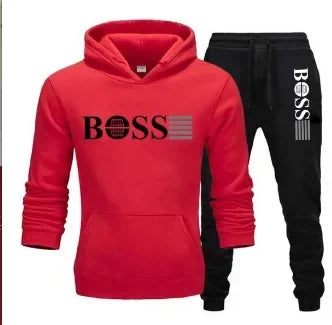 Two-piece fitness sets for autumn and winter, casual sportswear for men and women, and fashionable hooded sweatshirts