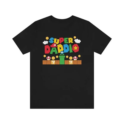 Super Daddio Funny Gamer Dad Father's Day Gift Tshirt 100% Cotton New Fashion Short Sleeve Vintage Classic Streetwear Tee Tops
