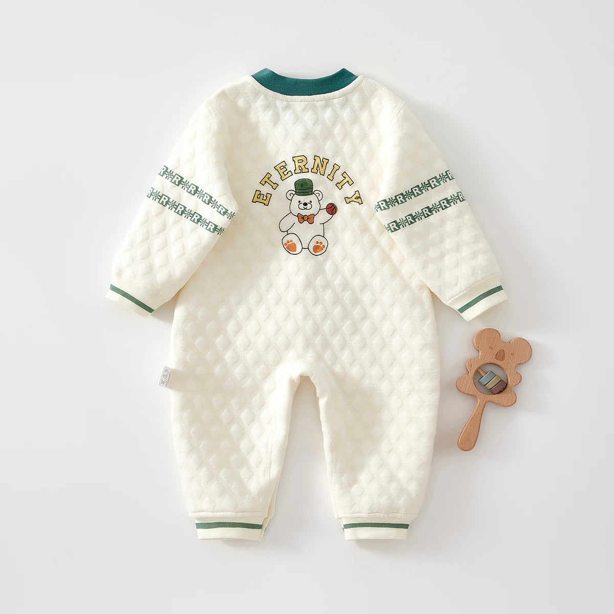 Baby Clothes for Autumn, Class A, Boys' Full-Month Outfit, One-Piece Romper, Baby Thermal Interlayered Warm Newborn Bodysuit
