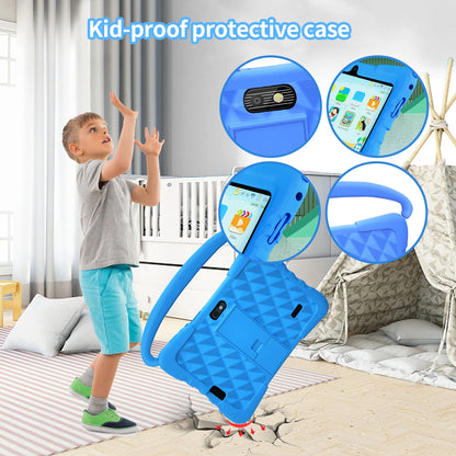 New 7 Inch 5G Android Kids tablets Quad Core 4GB+64GB ROM Android 13 Tablet PC Cartoon Pattern Kids-Proof protective Case